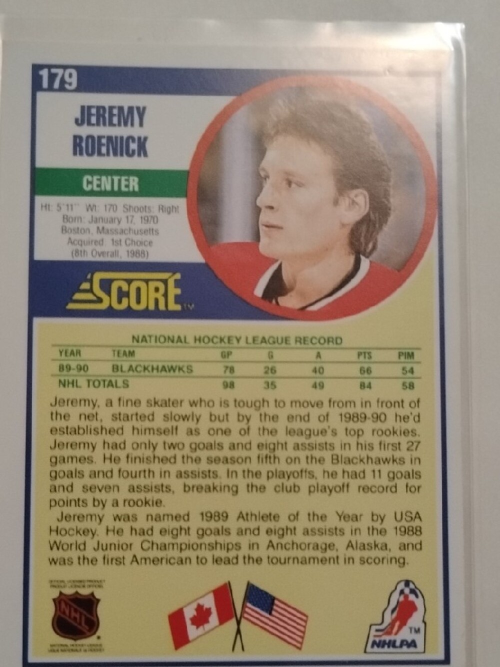 Jeremy Roenick Rookie Card / Hockey Trading Card Collection - Picture 12 of 14